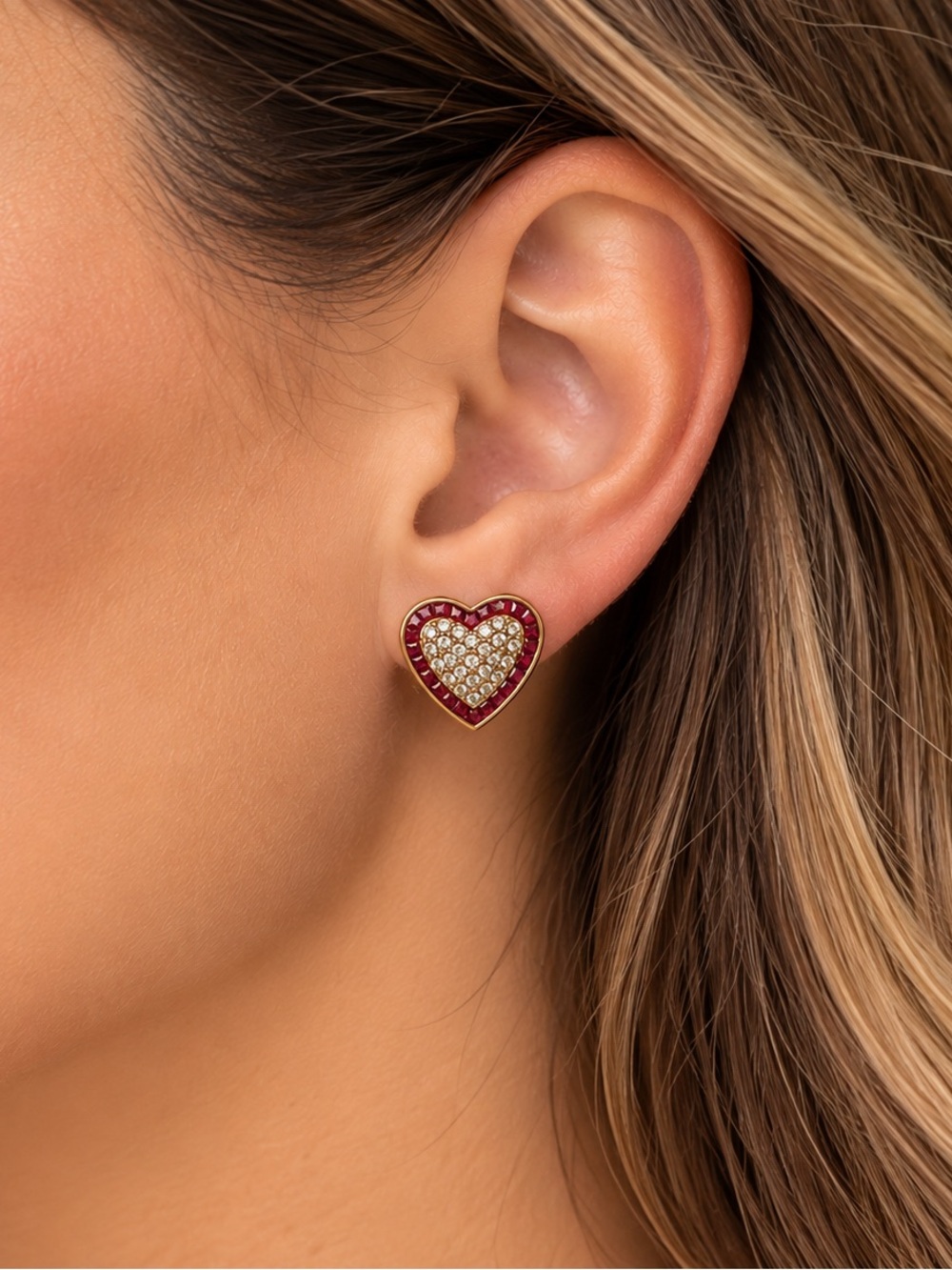 Heidi Daus Heartbreaker Clip on Earrings